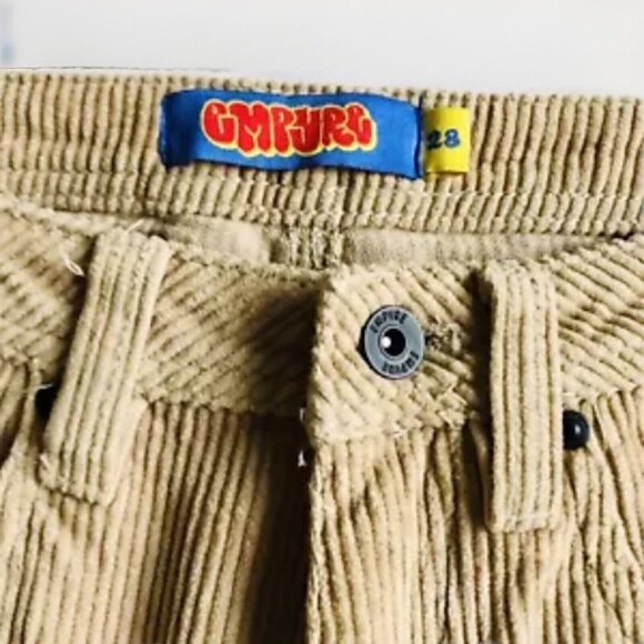 Empyre Corduroy Skate‎ Pants Baggy Loose Fit Beige Khaki Size 28 Short 28x23 - Picture 3 of 9